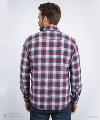 پیراهن آستین بلند مردانه برند پی لس مدل 14040817