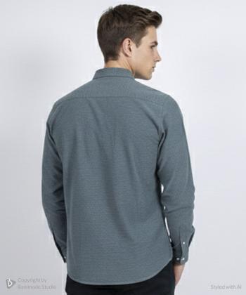 پيراهن آستين بلند مردانه برند پي لس كد AM4477