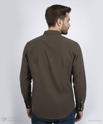 پيراهن آستين بلند مردانه برند پي لس كد AM4477