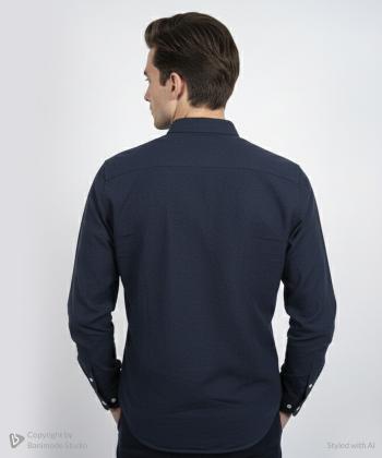 پيراهن آستين بلند مردانه سايز بزرگ برند پي لس كد AM4464