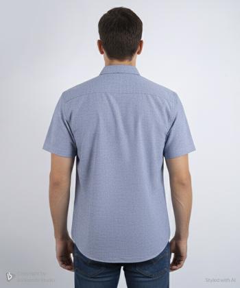 پيراهن آستين كوتاه مردانه برند پي لس كد 1404081