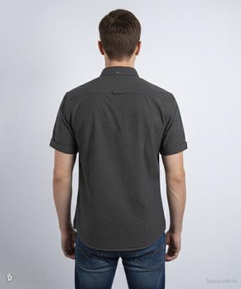 پيراهن آستين كوتاه مردانه برند پي لس كد 1404083