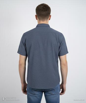 پيراهن آستين كوتاه مردانه برند پي لس كد 1404084