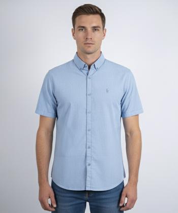 پيراهن آستين كوتاه مردانه برند پي لس كد 1404084