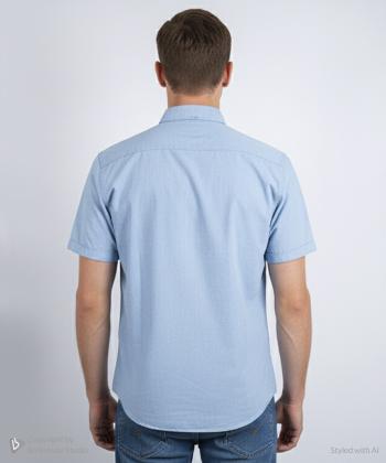 پيراهن آستين كوتاه مردانه برند پي لس كد 1404084