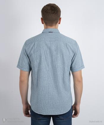 پيراهن آستين كوتاه مردانه برند پي لس كد 1404083