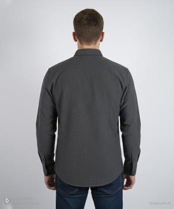 پيراهن آستين بلند مردانه سايز بزرگ برند پي لس كد AM4462