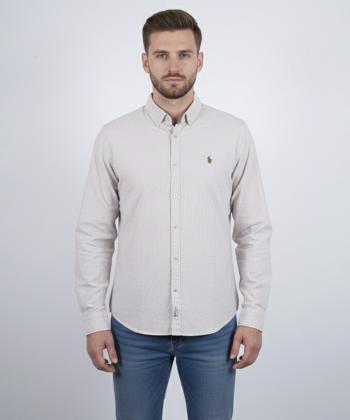 پيراهن آستين بلند مردانه سايز بزرگ برند پي لس كد AM4463