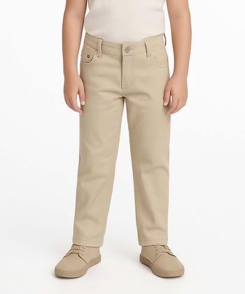 شلوار کتان راسته بچگانه یو اس پولو کیدز کد 1026C1