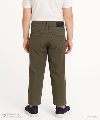 شلوار کتان راسته بچگانه یو اس پولو کیدز کد 1026C1