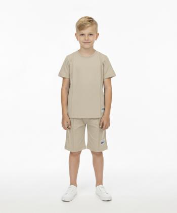 ست تیشرت و شلوارک نخی پسرانه مادر مدل Edward