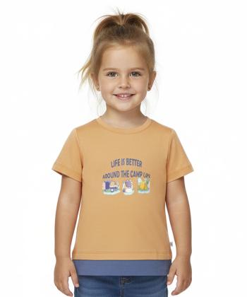 تیشرت آستین کوتاه دخترانه جوتی جینز مدل 31073218