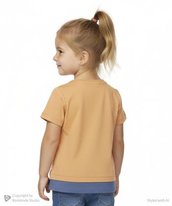 تیشرت آستین کوتاه دخترانه جوتی جینز مدل 31073218