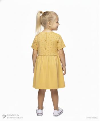 پیراهن آستین کوتاه دخترانه جوتی جینز مدل 41043201