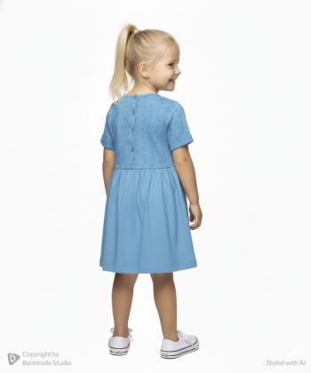 پیراهن آستین کوتاه دخترانه جوتی جینز مدل 41043201