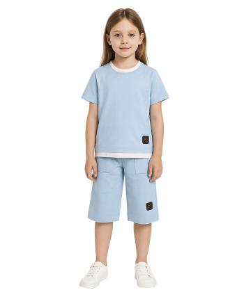 ست تیشرت و شلوارک دخترانه مادر مدل Kalin