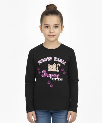 تیشرت آستین بلند دخترانه پاتر مدل 987