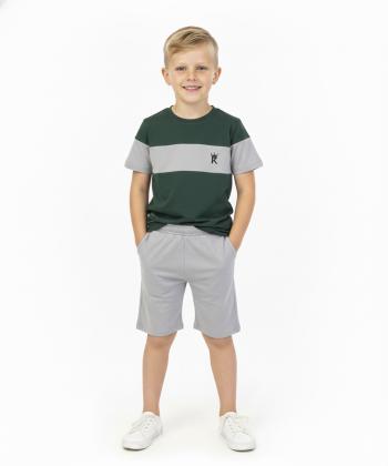 ست تیشرت و شلوارک نخی پسرانه مادر مدل Arta