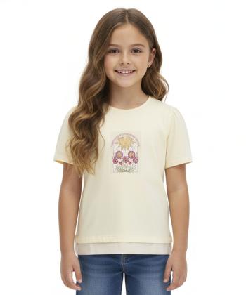 تیشرت آستین کوتاه دخترانه جوتی جینز مدل 32073246