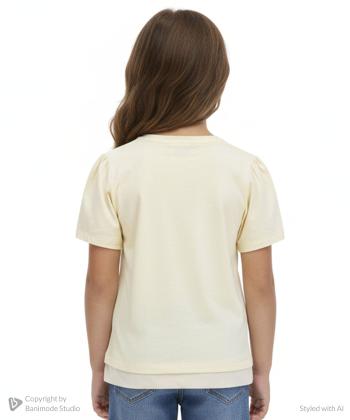 تیشرت آستین کوتاه دخترانه جوتی جینز مدل 32073246