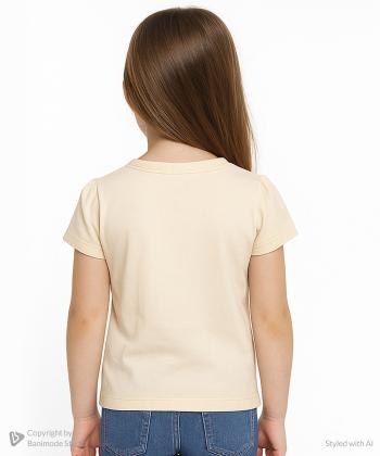 تیشرت آستین کوتاه دخترانه جوتی جینز مدل 32073255