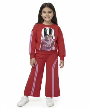 ست سویشرت و شلوار دخترانه کیوتی کالکشن مدل 3579