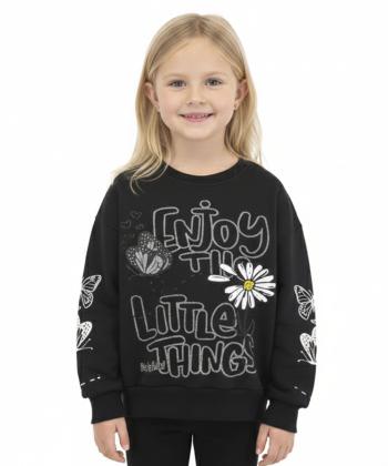 سویشرت نخی دخترانه کیوتی کالکشن مدل 3593