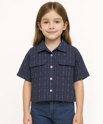 شومیز نخی دخترانه ملورینا مدل 9137