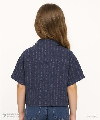 شومیز نخی دخترانه ملورینا مدل 9137