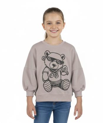 سویشرت نخی دخترانه نونا مدل 1-11634