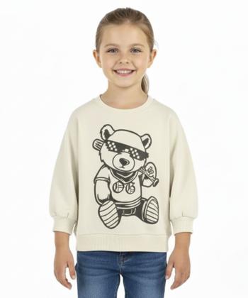 سویشرت نخی دخترانه نونا مدل 1-11634