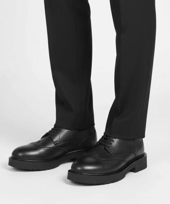 كفش مردانه چرم طبيعي نوين چرم مدل 8814