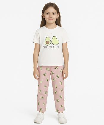 ست تیشرت و شلوار دخترانه مادر مدل Pika