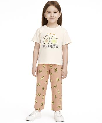 ست تیشرت و شلوار دخترانه مادر مدل Pika
