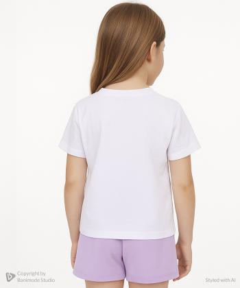 ست تیشرت و شلوارک دخترانه مادر مدل Pindo