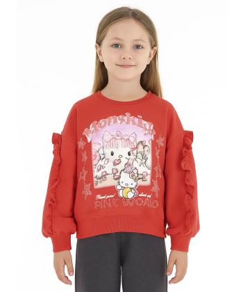 سویشرت نخی دخترانه کیوتی کالکشن مدل 3589