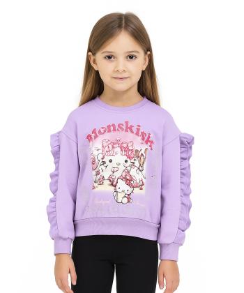 سویشرت نخی دخترانه کیوتی کالکشن مدل 3589