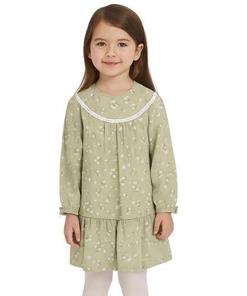 پیراهن آستین بلند دخترانه مرینو مدل 1729