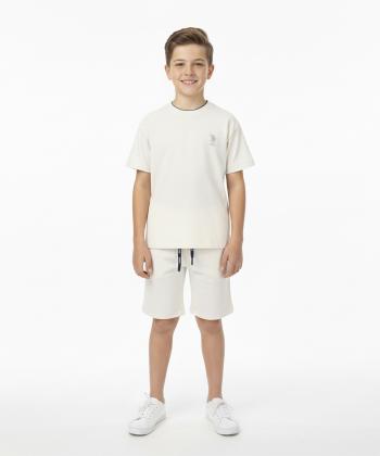 ست تیشرت و شلوارک پسرانه یو اس پولو کیدز مدل 2612C1