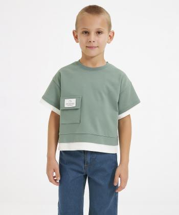 تیشرت آستین کوتاه پسرانه مرینو مدل 1735