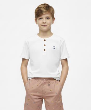 تیشرت آستین کوتاه پسرانه کوتون مدل 5SKB60035TW