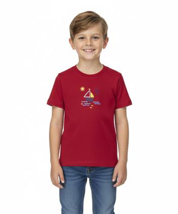 تیشرت آستین کوتاه پسرانه مرینو مدل 1730