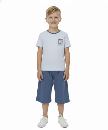 ست تیشرت و شلوارک نخی پسرانه ناربن مدل 1664