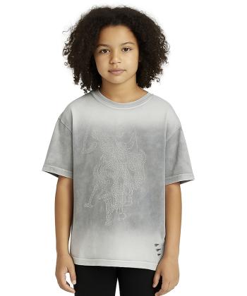 تیشرت آستین کوتاه دخترانه یو اس پولو کیدز مدل 2326C1