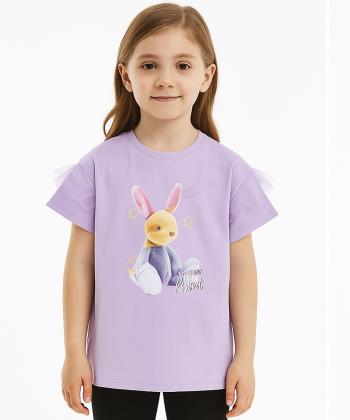 تیشرت آستین کوتاه دخترانه جین وست مدل K22642502