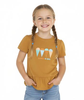 تیشرت آستین کوتاه دخترانه جوتی جینز مدل 31073210