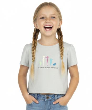 تیشرت آستین کوتاه دخترانه جوتی جینز مدل 31073229