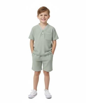 ست تیشرت و شلوارک پسرانه مادر مدل Toni