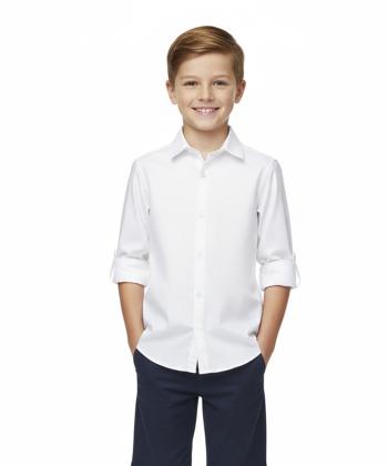 پیراهن آستین بلند پسرانه ملورینا مدل 9225