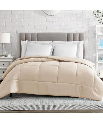 لحاف يك نفره لايت طرح مربع نوپه هوم NOPE HOME كد L09